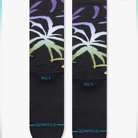 STANCE MENS SOCKS SIZE LARGE CREW HEIGHT POLY BLEND LIGHT CUSHION NWT - Picture 4 of 5